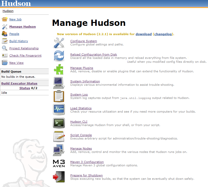 Configure System in Manage hudson