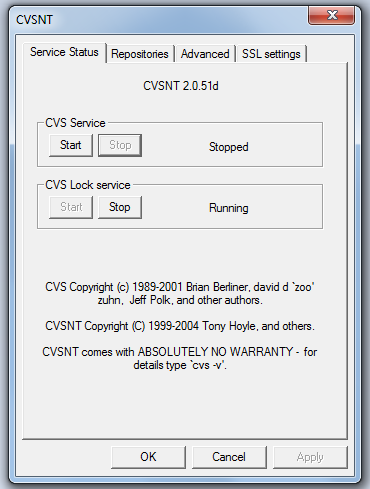 Lock Service in CVSNT Server